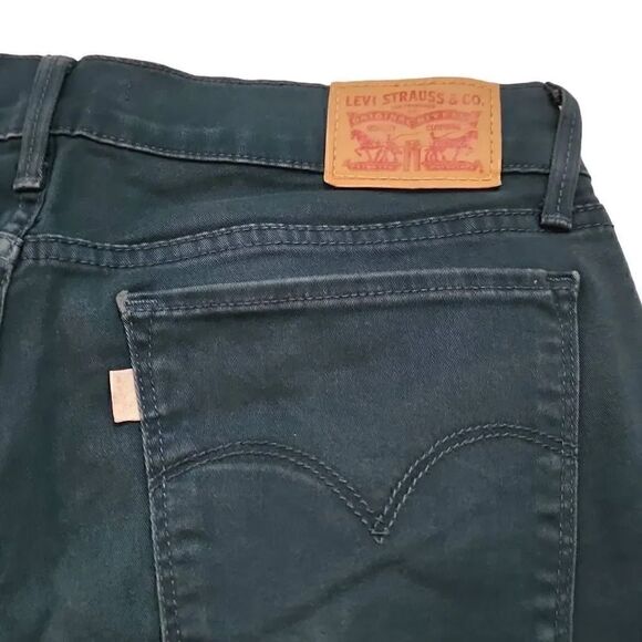 Levi Strauss Ladies 710 Super Skinny Green Chino Pants - Size 30 - Picture 4 of 6